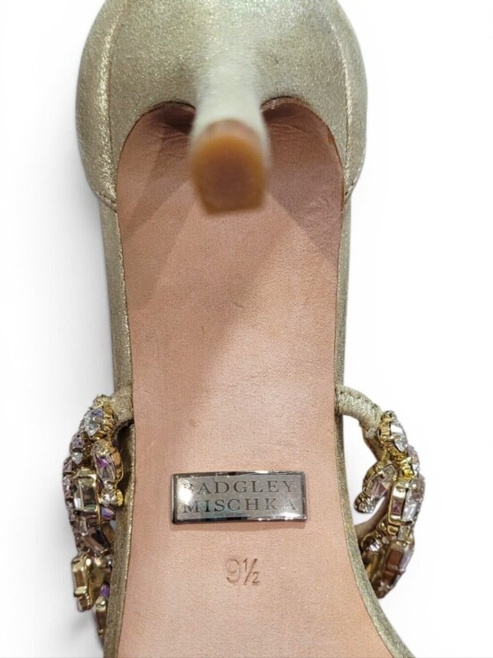 Badgley Mischka Grammy II Crystal Heels 9.5 - Picture 5 of 8